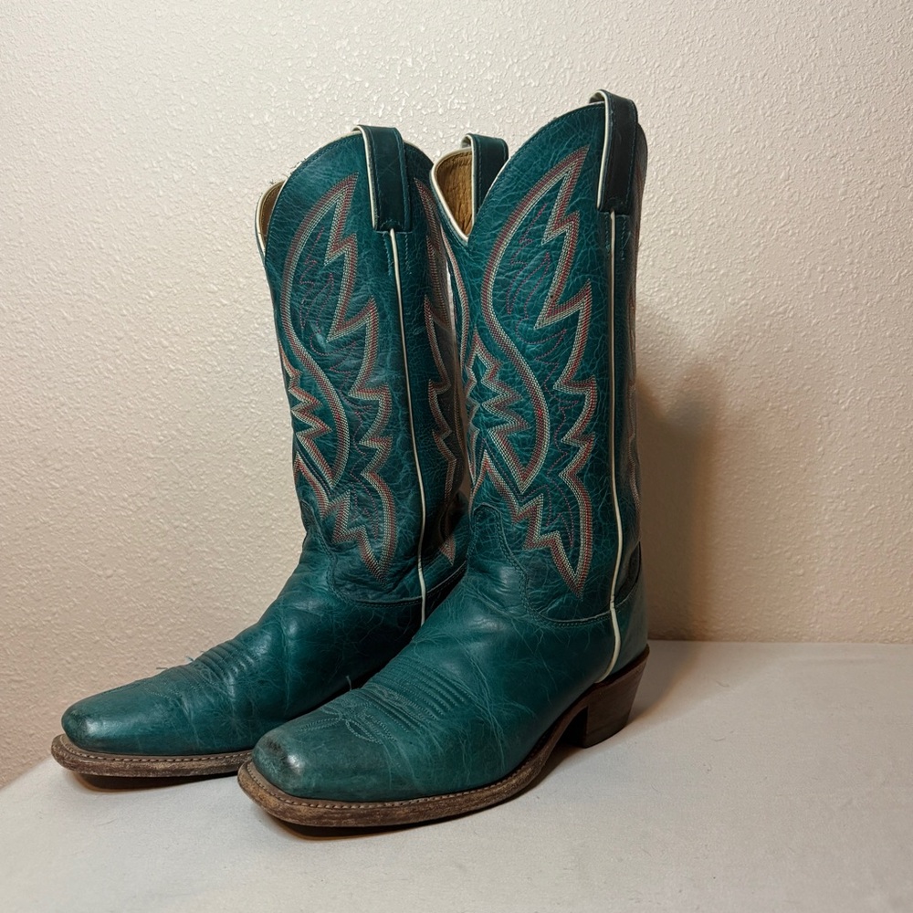 Women’s Justin Boots Teal Western Cowboy Boots